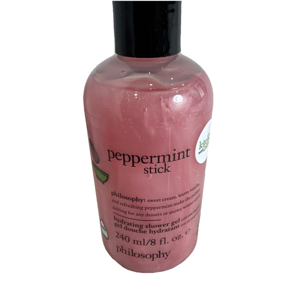 New Stock SEALED Philosophy Peppermint Stick‎ 8 Ounce Hydrating Shower Gel